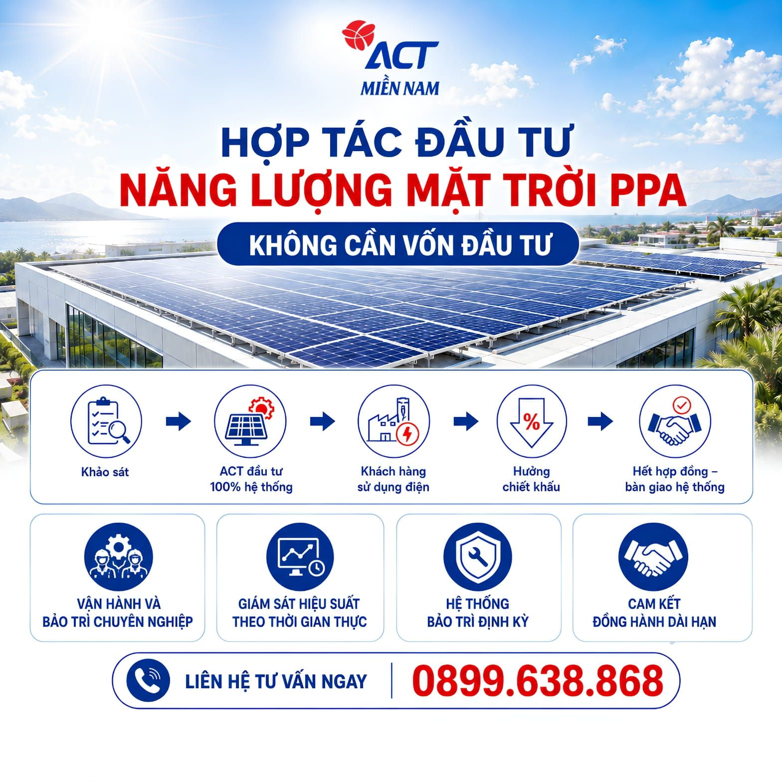 Hợp tác đầu tư năng lượng mặt trời 0đ - Không cần vốn đầu tư (PPA) 1 Hợp tác đầu tư năng lượng mặt trời 0đ - Không cần vốn đầu tư (PPA)