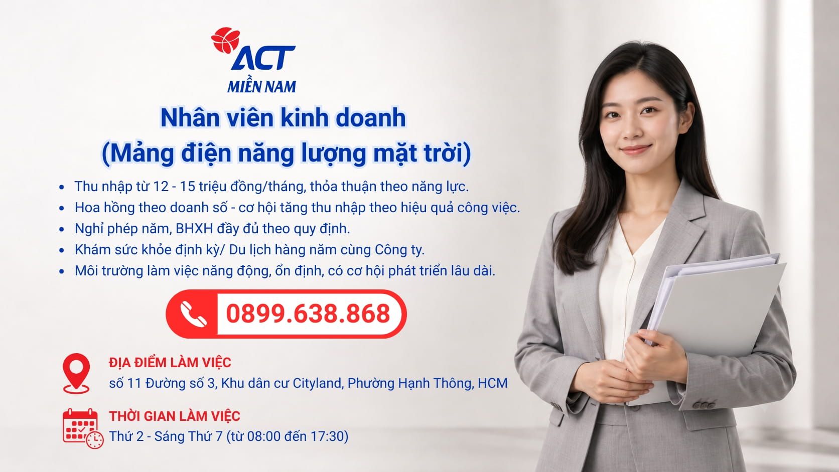 Nhân viên kinh doanh (Điện năng lượng mặt trời)