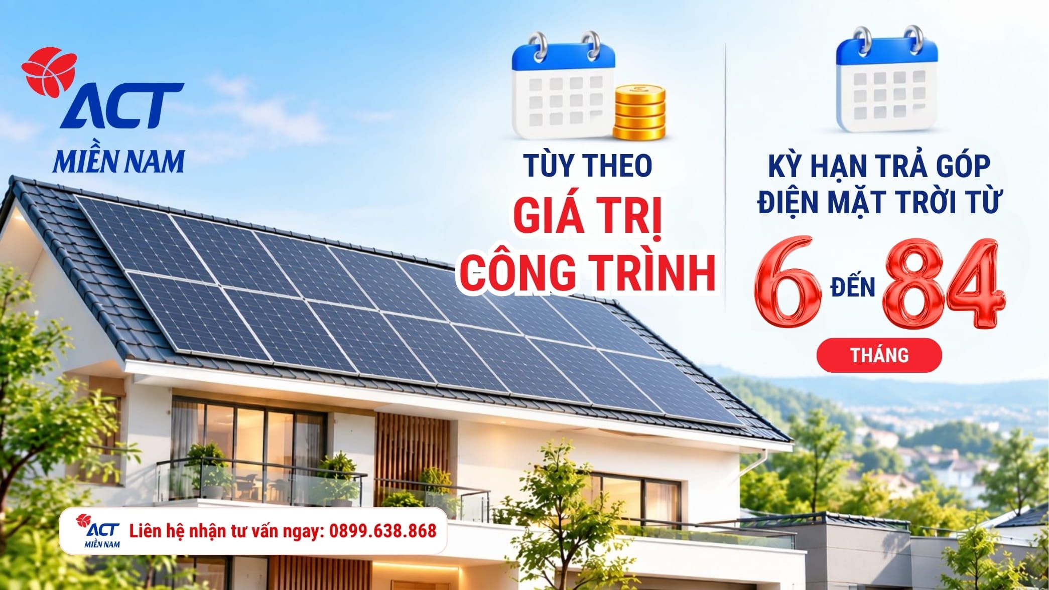 thong tin chinh sach tra gop dien mat troi tai ACT Mien Nam img